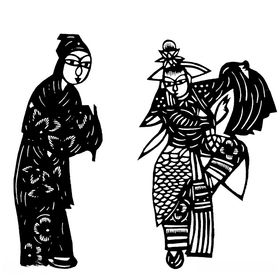 剪纸民俗传统文化花卉装饰