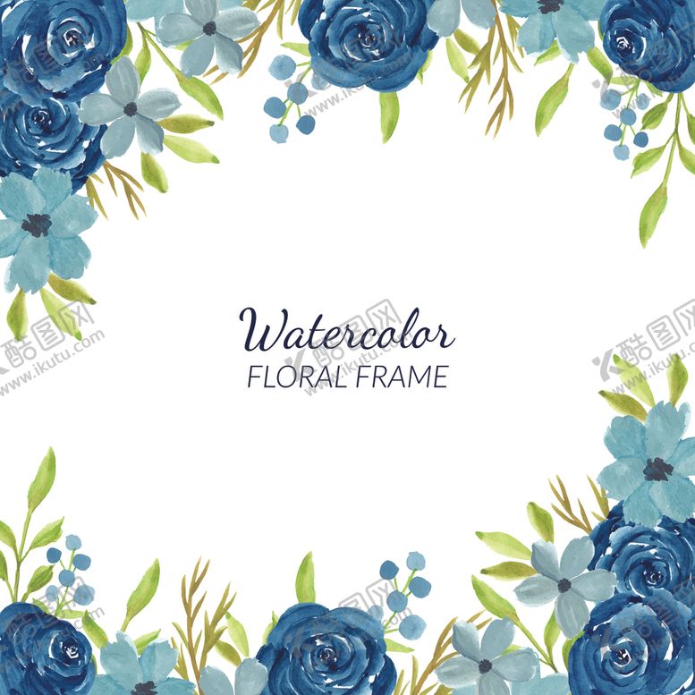 编号：93056809221514566714【酷图网】源文件下载-水彩花卉边框