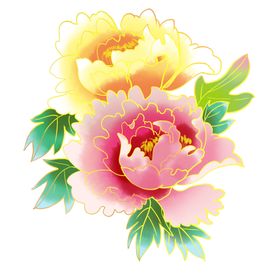 中国古风传统花鸟图案