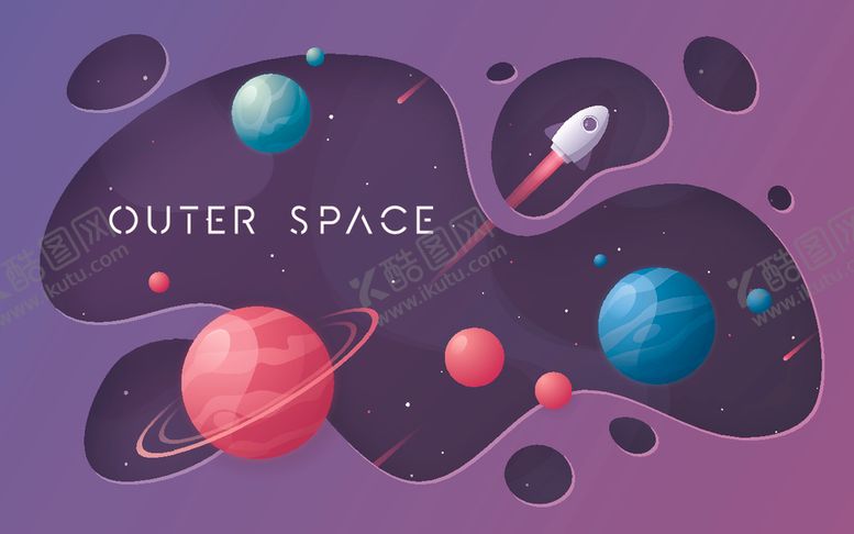 编号：31602309151404497642【酷图网】源文件下载-卡通太空宇宙星球