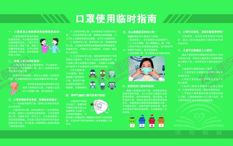 编号：52464310301821234817【酷图网】源文件下载-口罩使用临时指南