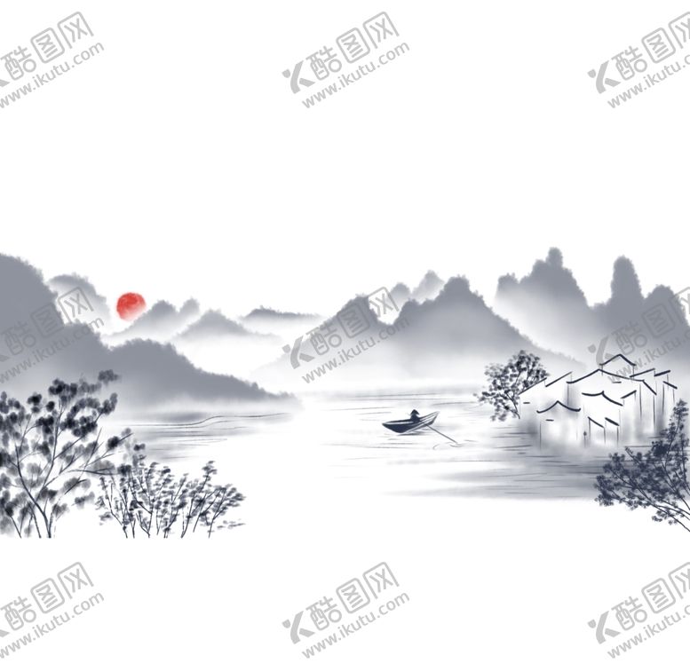 编号：23756701171117291879【酷图网】源文件下载-中国风山水画