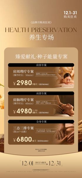 养生spa项目海报