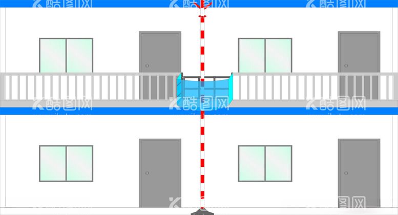 编号：93811712211809175109【酷图网】源文件下载-应急逃生杆房子样式