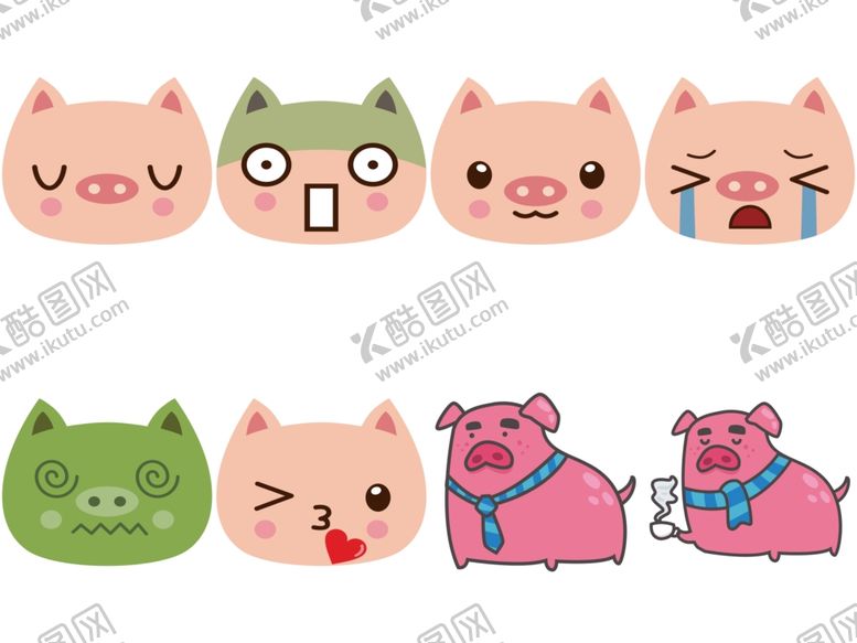 编号：36302309191730182738【酷图网】源文件下载-卡通猪