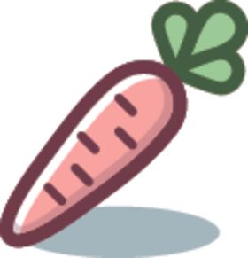 胡萝卜大虾简笔画标识面包