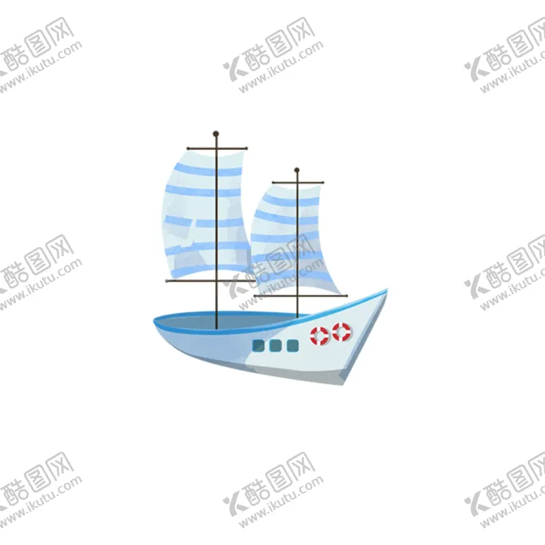编号：19598606181905009896【酷图网】源文件下载-帆船插画