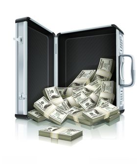 装现金的手提箱