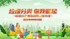 垃圾分类宣传场景图