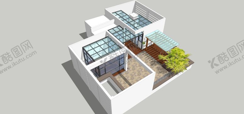 编号：86848009281939393797【酷图网】源文件下载-阳光房效果图