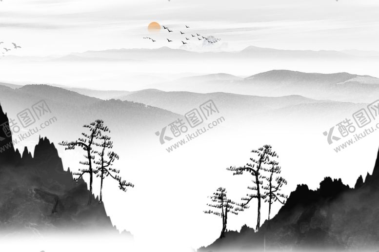 编号：96915907082240261526【酷图网】源文件下载-山水装饰画