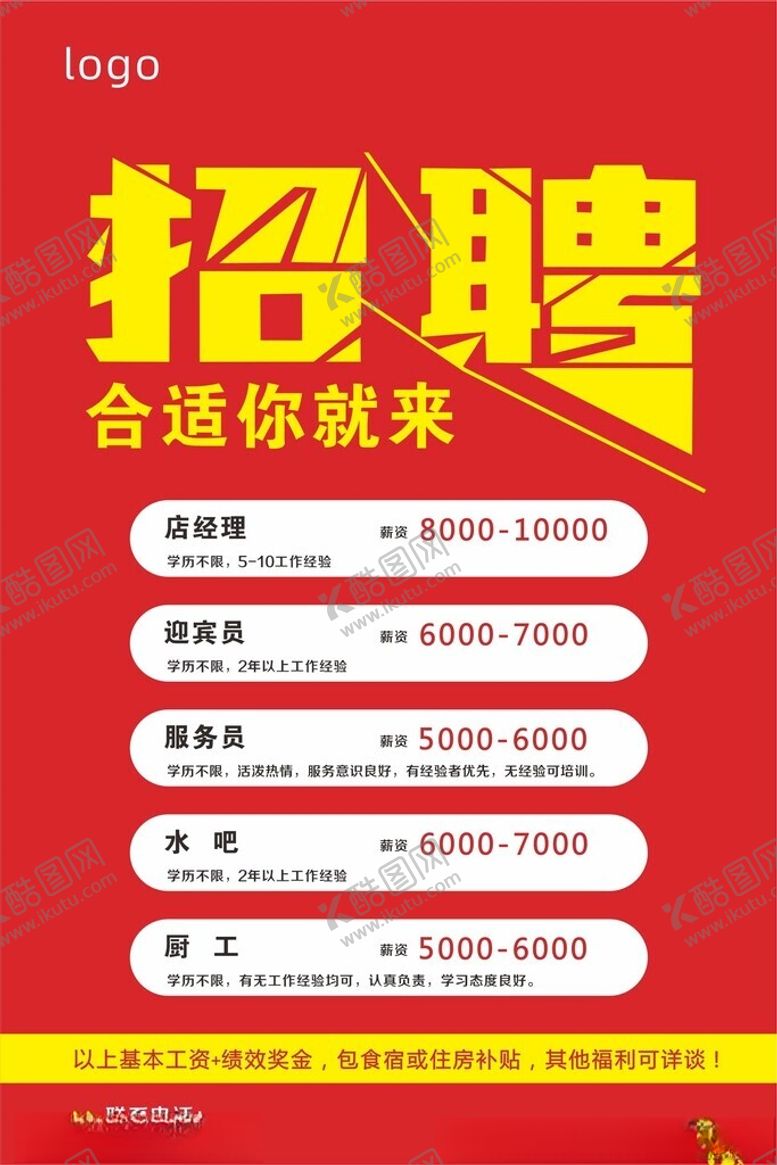 编号：19126702261730297283【酷图网】源文件下载-餐饮招聘