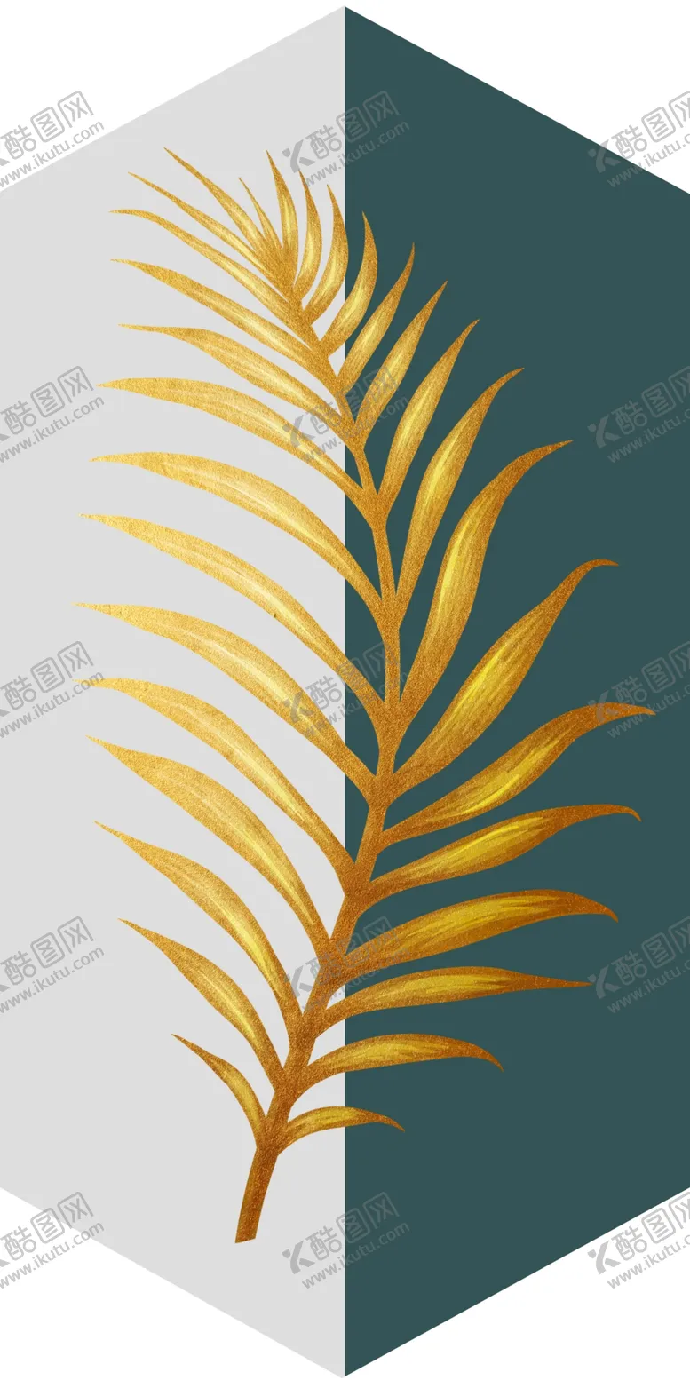 编号：12430205121550026027【酷图网】源文件下载-金色树叶装饰画