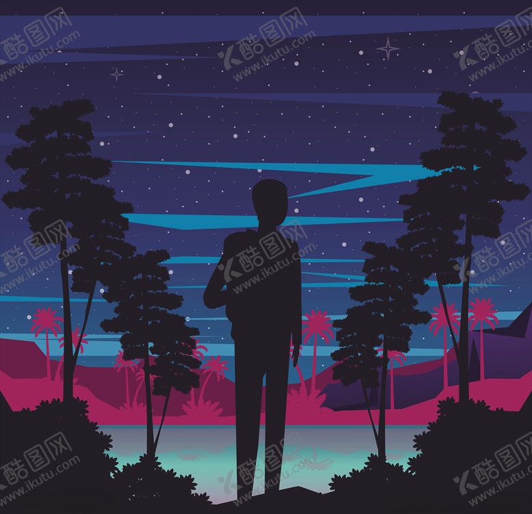 编号：77411310311618364676【酷图网】源文件下载-星空背景