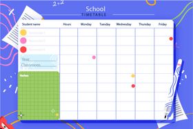 小学生计划表时间安排手工课程作息时间