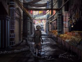 赛博朋克风未来科技插画