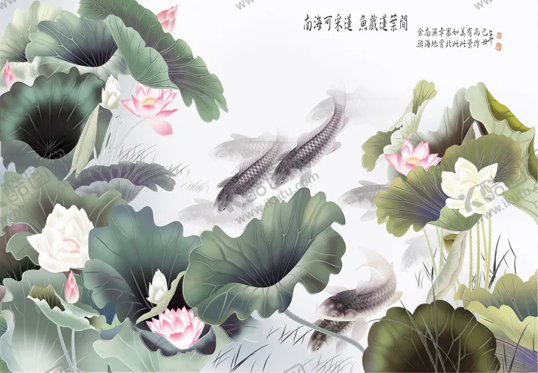 编号：19346509151357282380【酷图网】源文件下载-荷花背景