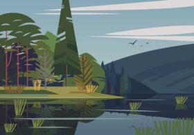 风景插画