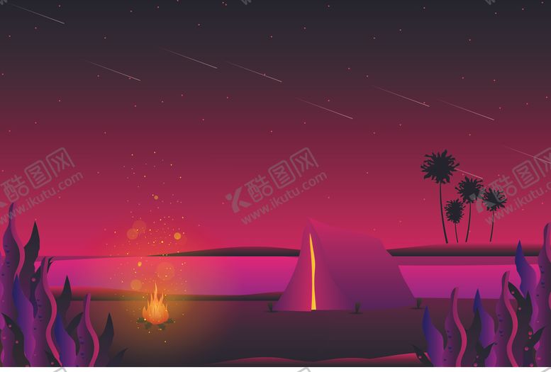 编号：15789207030439583139【酷图网】源文件下载-自然风光插画