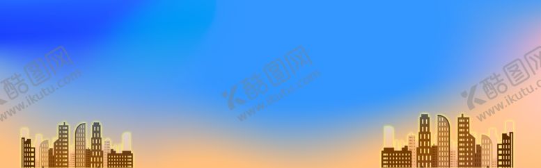 编号：32421902192241001279【酷图网】源文件下载-渐变蓝色背景城市
