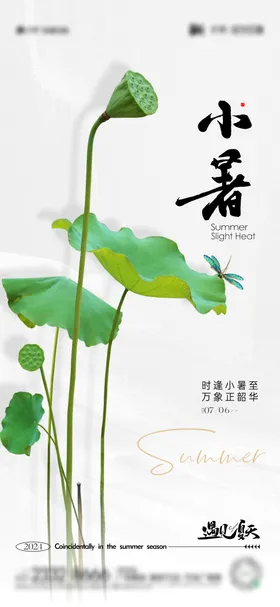 小暑节气海报