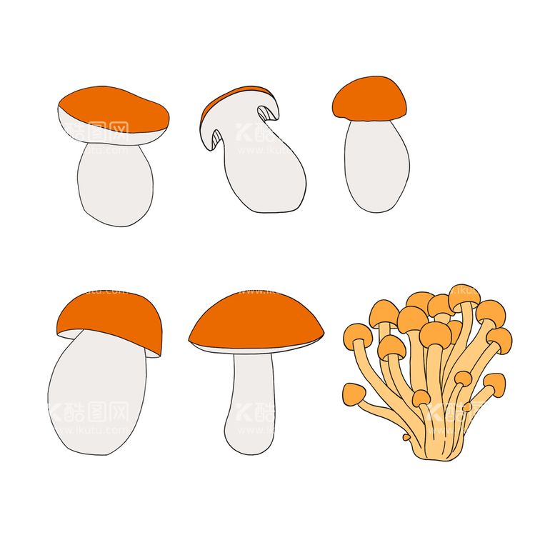 编号：66104910201316337746【酷图网】源文件下载-手绘小蘑菇
