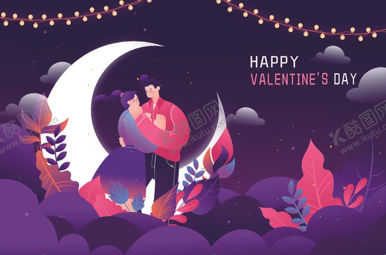 编号：35903909180001505671【酷图网】源文件下载-七夕情人节深色