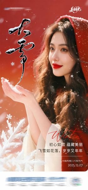 中国传统节气二十四节气大雪系列海报