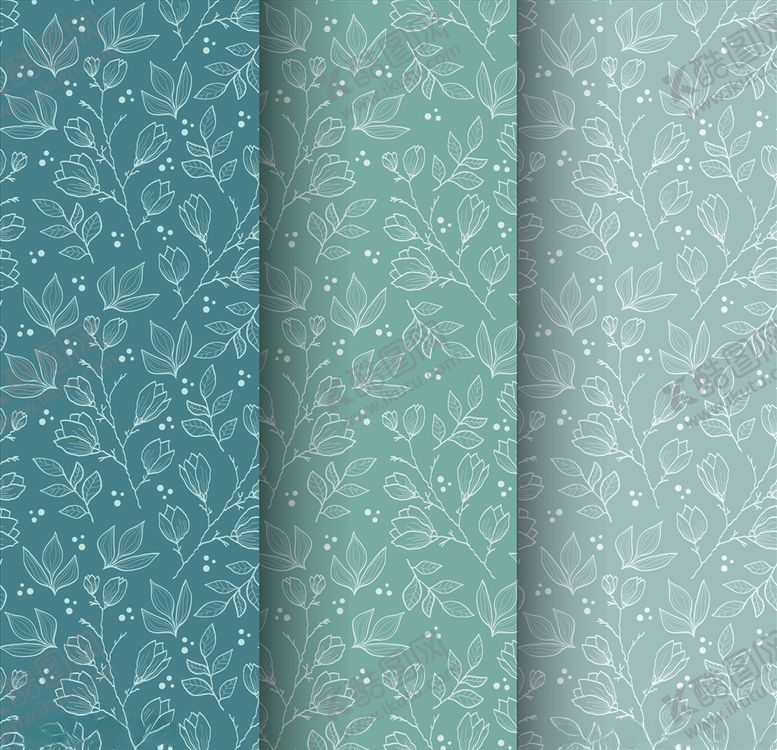 编号：71746709291641309158【酷图网】源文件下载-简约树叶印花