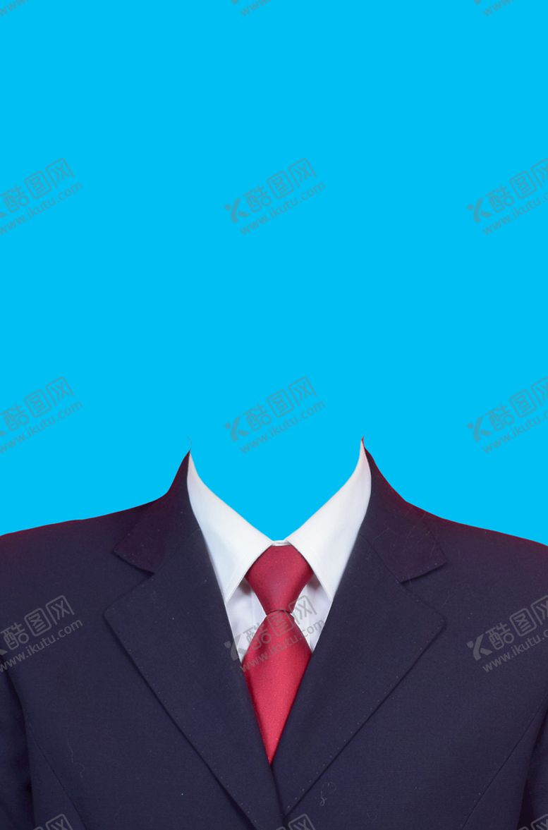编号：94736509220345030231【酷图网】源文件下载-男士证件照蓝底