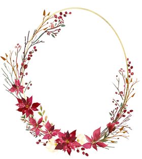 复古装饰花环花圈
