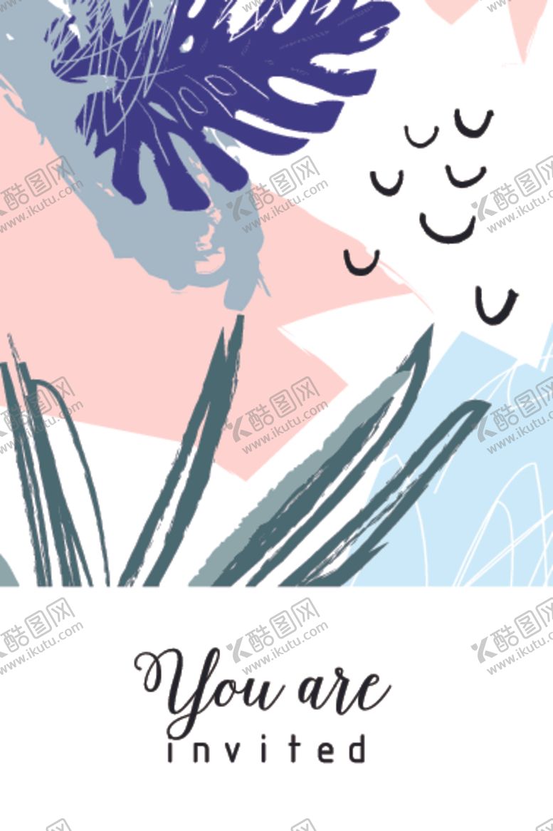 编号：70536509271018401061【酷图网】源文件下载-植物抽象装饰画图案