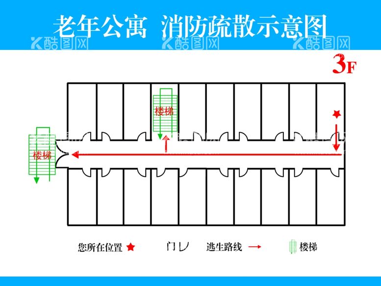 编号：55416411280954269013【酷图网】源文件下载-消防疏散示意图