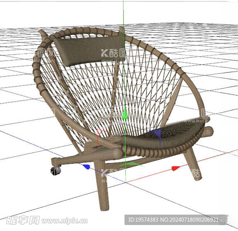 编号：43950402160314422410【酷图网】源文件下载-C4D模型椅子