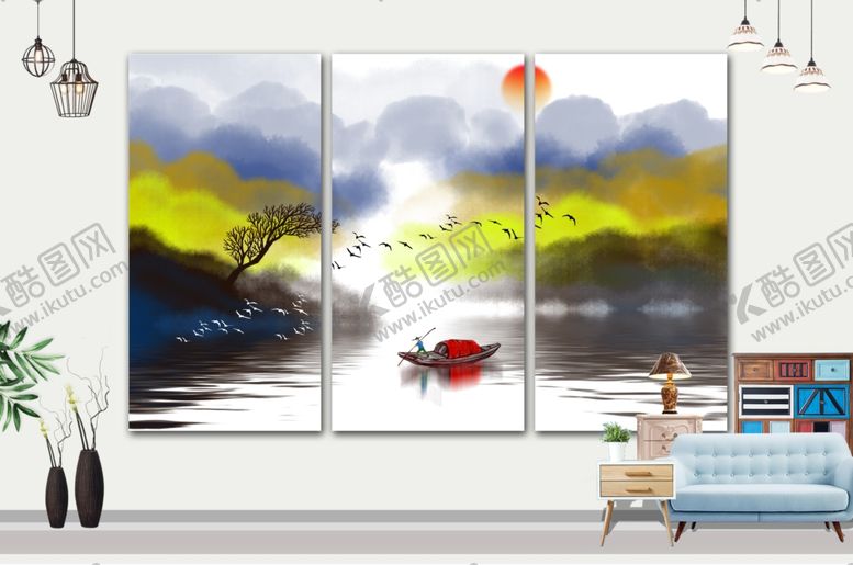 编号：48076909290003041025【酷图网】源文件下载-山水画