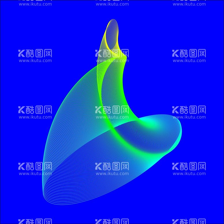 编号：38167411131206199876【酷图网】源文件下载-炫光螺旋线条矢量图