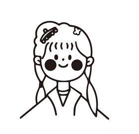卡通古代女孩