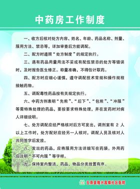 中药房工作制度