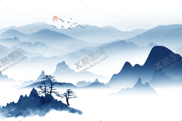 编号：65502107080013104985【酷图网】源文件下载-意境山水