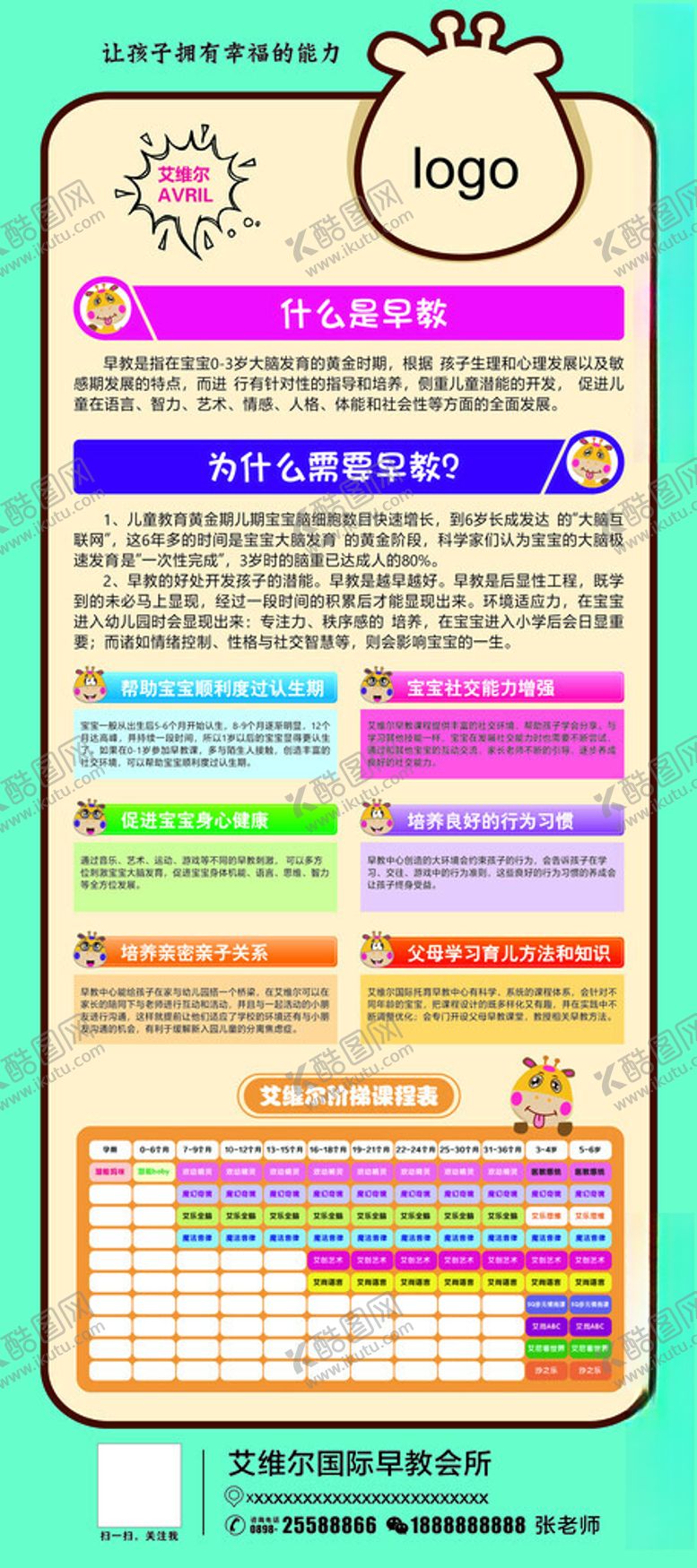 编号：91799104302059324571【酷图网】源文件下载-早教展板