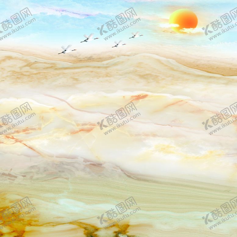 编号：99130904120609392417【酷图网】源文件下载-大理石太阳