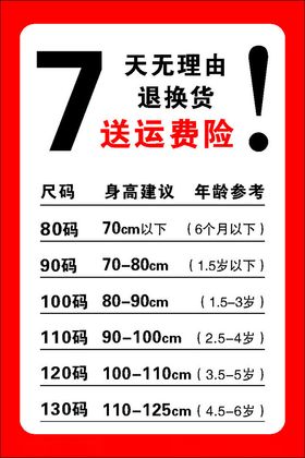 7天无理由退换货送运费险