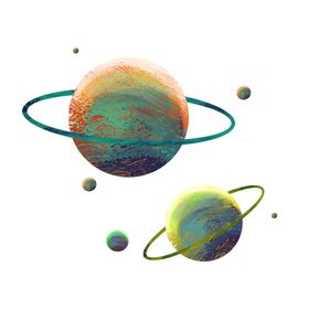 国潮星球装饰元素