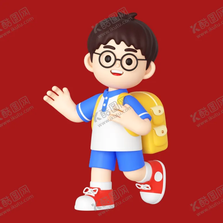 编号：82769302191508308224【酷图网】源文件下载-手绘卡通学生