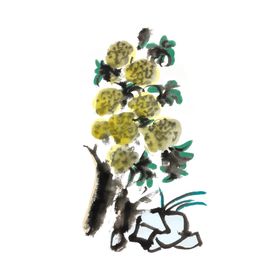 水墨插画素材