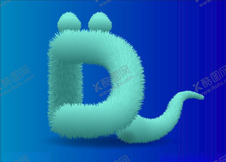 编号：79563309271817133319【酷图网】源文件下载-毛绒字母