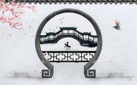 新中式背景墙