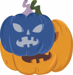 卡通简约万圣节南瓜图eps片案