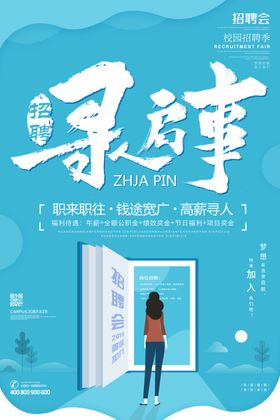 招聘创意设计海报
