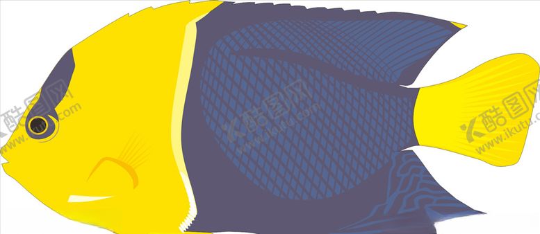 编号：38477209251731549244【酷图网】源文件下载-双色鱼手绘矢量海洋鱼